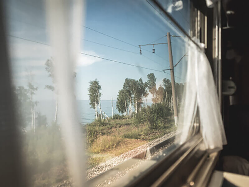 Фото из окна поезда